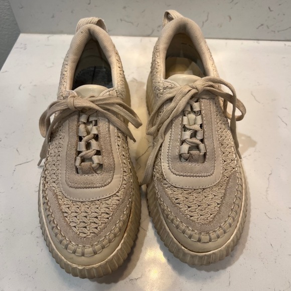 Dolce Vita Shoes - Dolce Vita Woven Espadrille Sneakers Size 8 Beige Casual Shoes